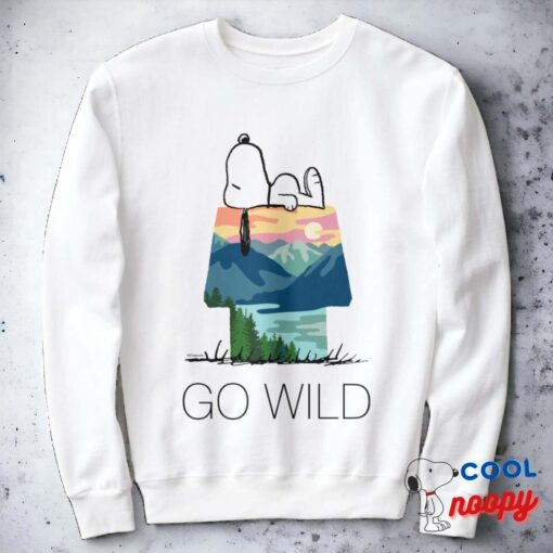 Peanuts Snoopy Dog House Go Wild Sweatshirt 11