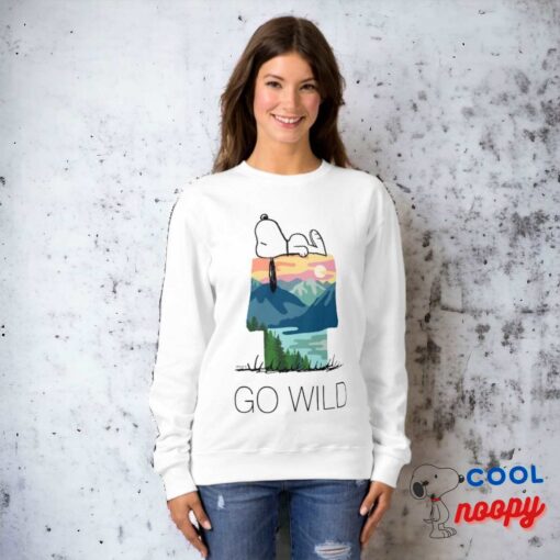 Peanuts Snoopy Dog House Go Wild Sweatshirt 4