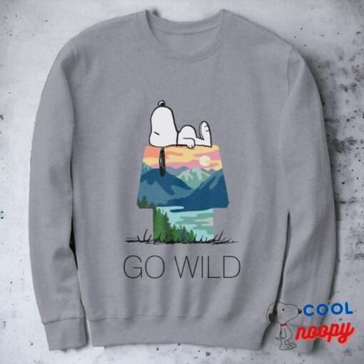 Peanuts Snoopy Dog House Go Wild Sweatshirt 5