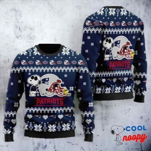 Peanuts Snoopy England Patriots Ugly Christmas Sweater 1