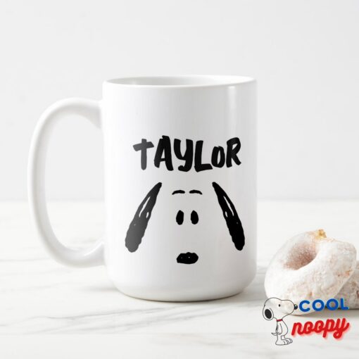 Peanuts Snoopy Face Add Your Name Mug 15