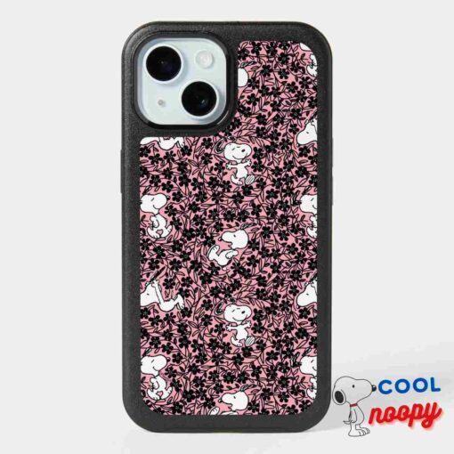 Peanuts Snoopy Flower Vine Pattern Otterbox Iphone Case 8