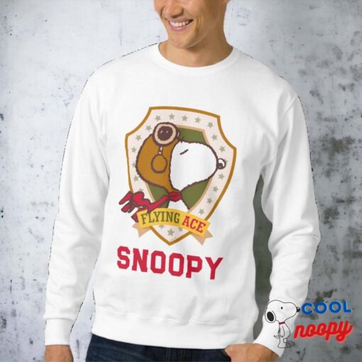 Peanuts Snoopy Flying Ace Badge Sweatshirt 10
