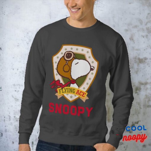 Peanuts Snoopy Flying Ace Badge Sweatshirt 18