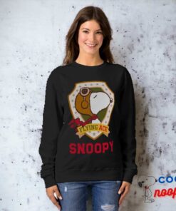 Peanuts Snoopy Flying Ace Badge Sweatshirt 25