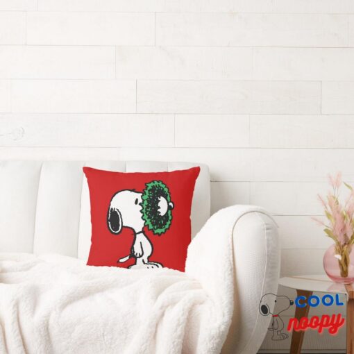 Peanuts Snoopy For The Holidays Throw Pillow 2