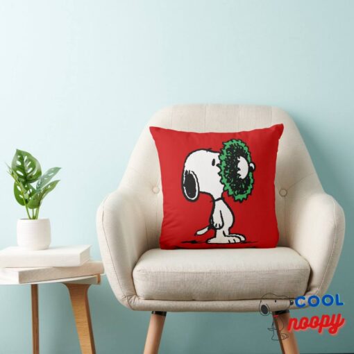 Peanuts Snoopy For The Holidays Throw Pillow 3