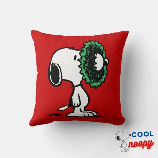 Peanuts Snoopy For The Holidays Throw Pillow 4