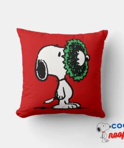 Peanuts Snoopy For The Holidays Throw Pillow 5