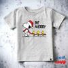 Peanuts Snoopy Friends Winter Scarf Baby T Shirt 15