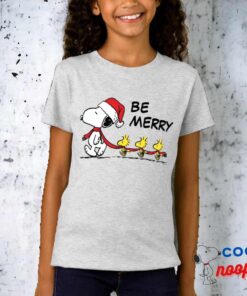 Peanuts Snoopy Friends Winter Scarf T Shirt 12