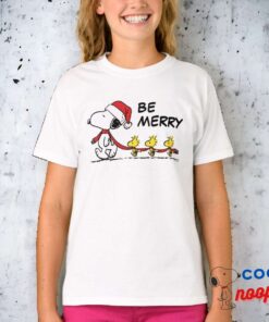 Peanuts Snoopy Friends Winter Scarf T Shirt 13