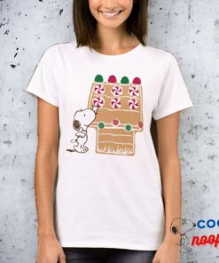 Peanuts Snoopy Gingerbread House T Shirt 5