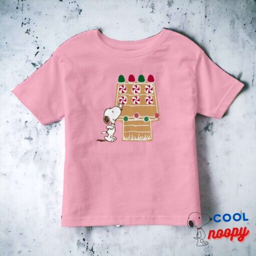 Peanuts Snoopy Gingerbread House Toddler T Shirt 15
