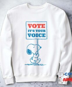 Peanuts Snoopy Go Vote Sign Sweatshirt 2