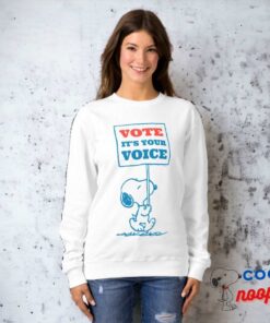 Peanuts Snoopy Go Vote Sign Sweatshirt 6