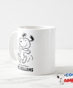 Peanuts Snoopy Greatest Teacher Personalized Coffee Mug 14