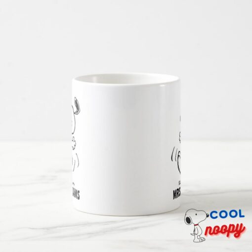 Peanuts Snoopy Greatest Teacher Personalized Coffee Mug 2