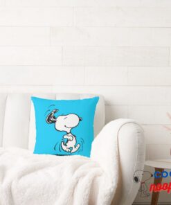 Peanuts Snoopy Happy Dance Throw Pillow 2