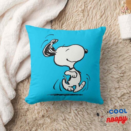 Peanuts Snoopy Happy Dance Throw Pillow 8