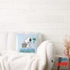 Peanuts Snoopy I Love Getting Presents Throw Pillow 8