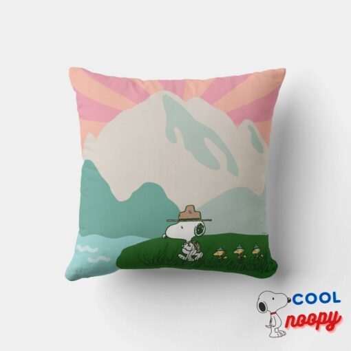 Peanuts Snoopy Leader Of The Pack Throw Pillow 4