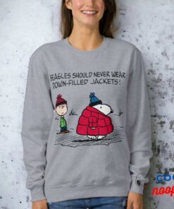 Peanuts Snoopy Linus Down Filled Jacket Sweatshirt 16