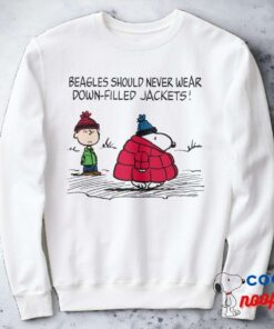 Peanuts Snoopy Linus Down Filled Jacket Sweatshirt 3