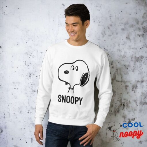 Peanuts Snoopy Looks Sweatshirt 3