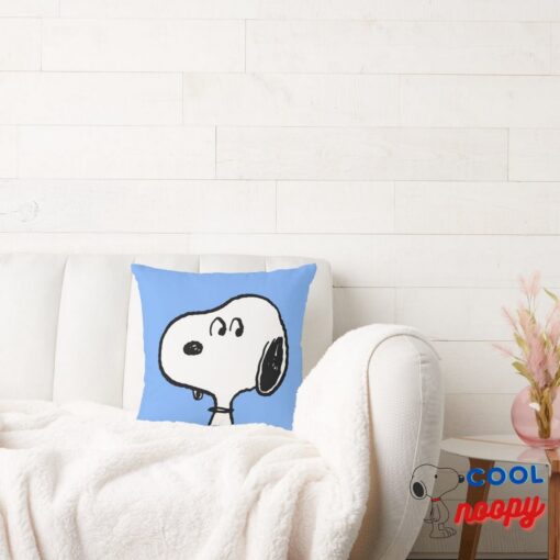 Peanuts Snoopy Looks Throw Pillow 2