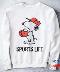 Peanuts Snoopy Making The Catch Sweatshirt 2