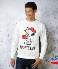 Peanuts Snoopy Making The Catch Sweatshirt 3