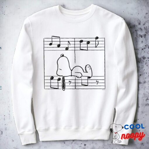 Peanuts Snoopy Musical Notes Sweatshirt 2