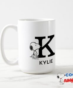 Peanuts Snoopy Name Monogram K Mug 3