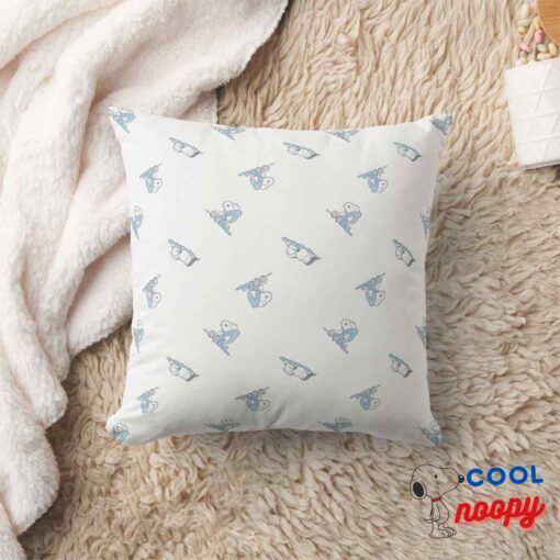 Peanuts Snoopy Nap Time Pattern Throw Pillow 8