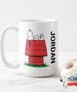 Peanuts Snoopy Napping Add Your Name Mug 15