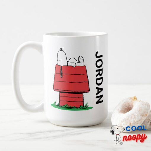 Peanuts Snoopy Napping Add Your Name Mug 15