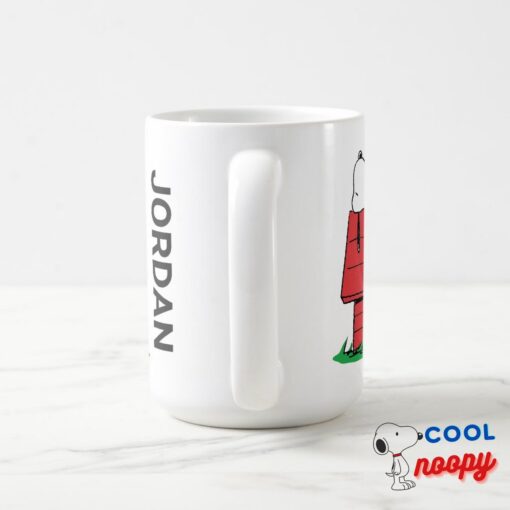 Peanuts Snoopy Napping Add Your Name Mug 3