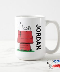 Peanuts Snoopy Napping Add Your Name Mug 5