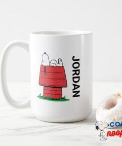 Peanuts Snoopy Napping Add Your Name Travel Mug 15