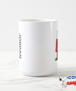 Peanuts Snoopy Napping Add Your Name Travel Mug 4