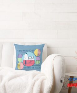 Peanuts Snoopy Never Anything But A Dog Throw Pillow 2