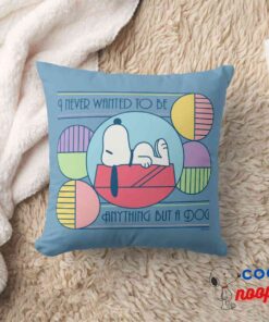 Peanuts Snoopy Never Anything But A Dog Throw Pillow 8