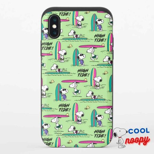 Peanuts Snoopy Ocean High Tide Pattern Uncommon Iphone Case 8