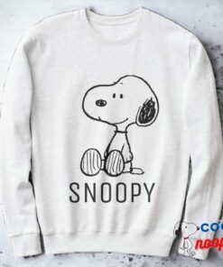 Peanuts Snoopy On Black White Comics Sweatshirt 2