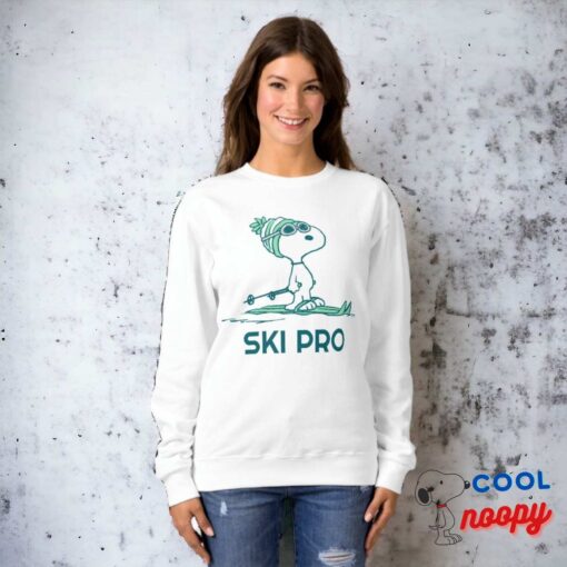 Peanuts Snoopy On Skis Sweatshirt 11