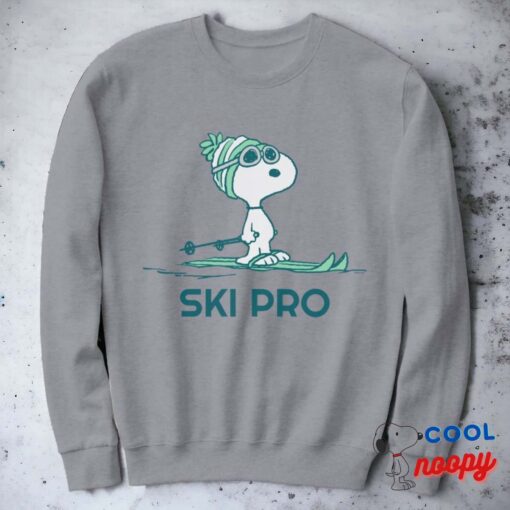 Peanuts Snoopy On Skis Sweatshirt 3