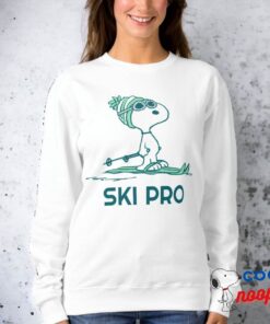 Peanuts Snoopy On Skis Sweatshirt 7