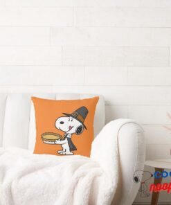 Peanuts Snoopy Pilgrim Throw Pillow 2