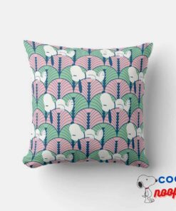 Peanuts Snoopy Pink Deco Dreams Pattern Throw Pillow 6